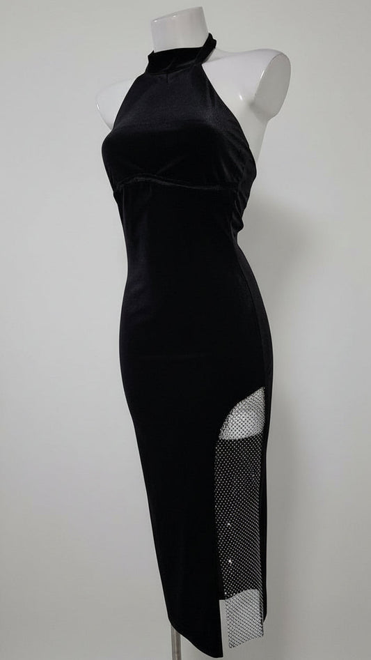 ⭐ Vestido Black Mesh Glow