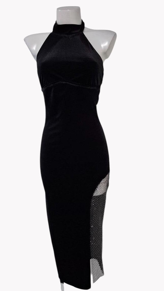 ⭐ Vestido Black Mesh Glow