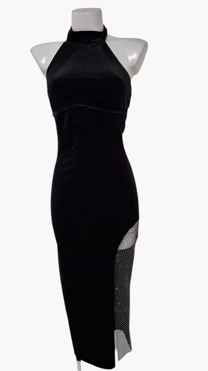 ⭐ Vestido Black Mesh Glow