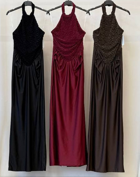 🍷 VESTIDO HALTER ENCANTO OSCURO 🍷