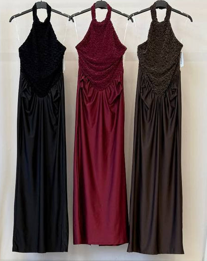 🍷 VESTIDO HALTER ENCANTO OSCURO 🍷