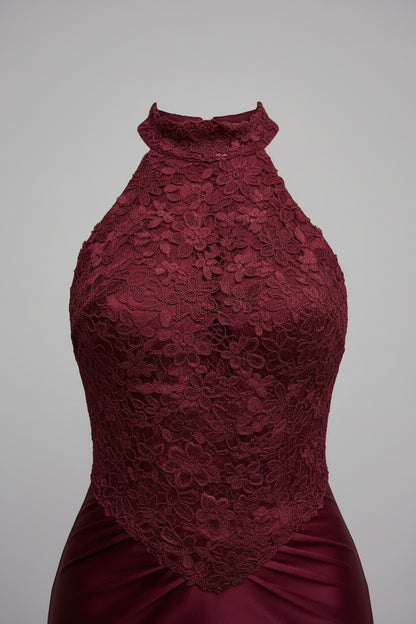 🍷 VESTIDO HALTER ENCANTO OSCURO 🍷