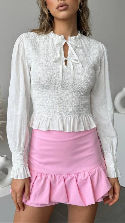 ☁️ Falda Mini Volant