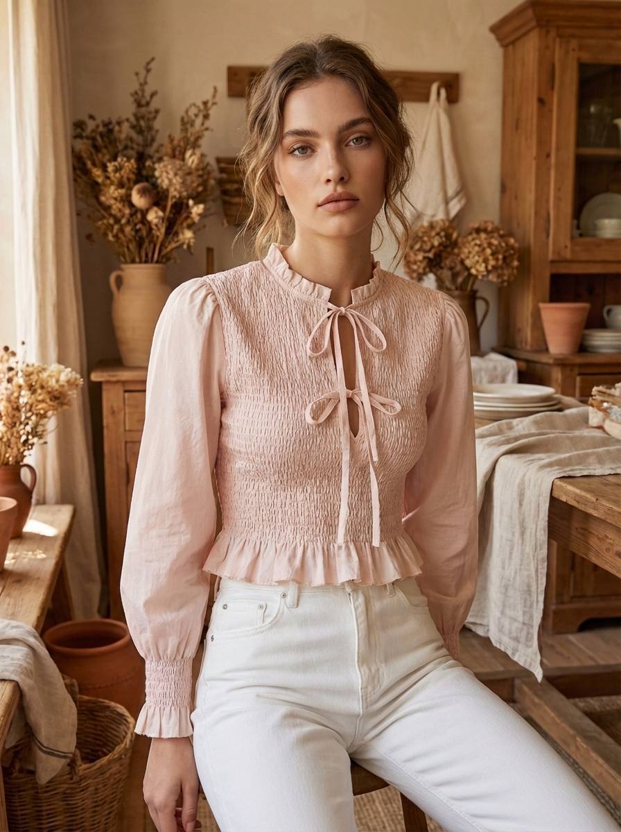 The Cottage Muse: Jersey Nido de Abeja 🎀✨