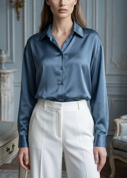 Blusa Satinada Luz de Atelier · 4 colores