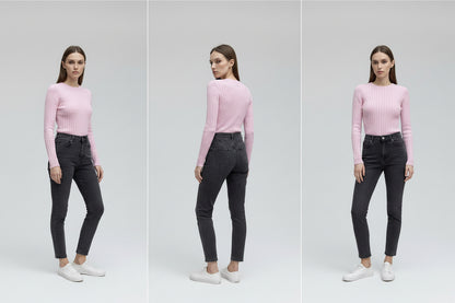 Top Soft Rib Básico · Rosa | Celeste