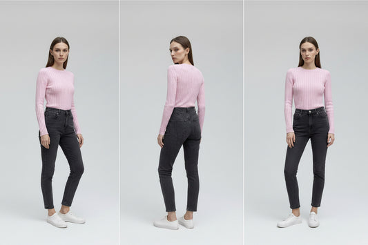 Top Soft Rib Básico · Rosa | Celeste
