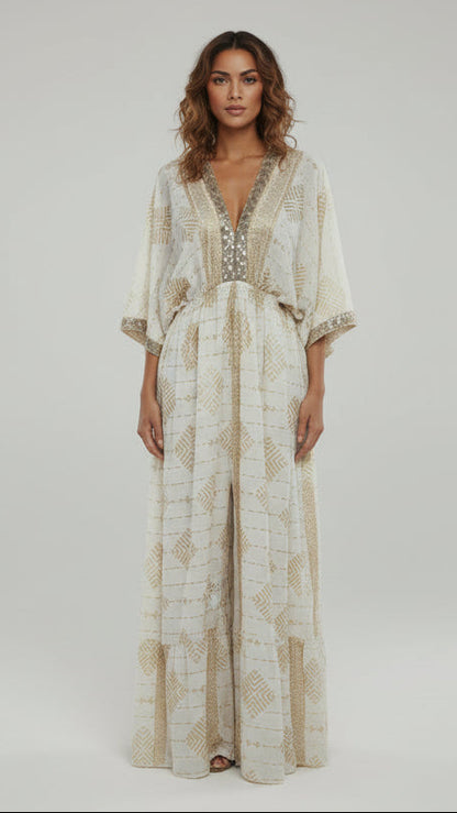 Vestido Largo Golden Tribe