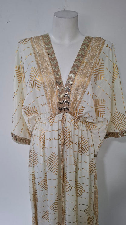 Vestido Largo Golden Tribe