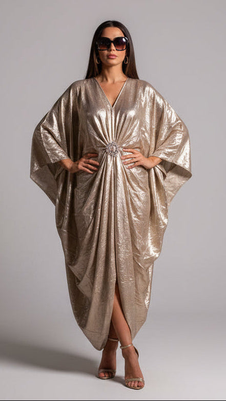 Vestido Kaftán Metal Soft