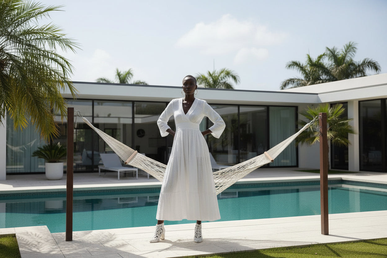 Vestido Largo Cotton Bloom