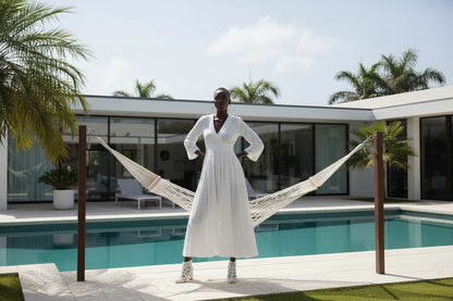 Vestido Largo Cotton Bloom