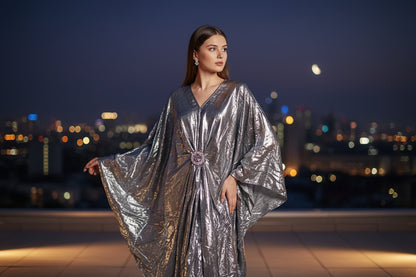 Vestido Kaftán Metal Soft
