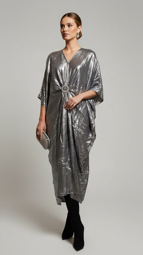 Vestido Kaftán Metal Soft