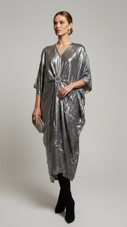 Vestido Kaftán Metal Soft