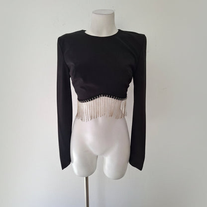 Top Black Fringe