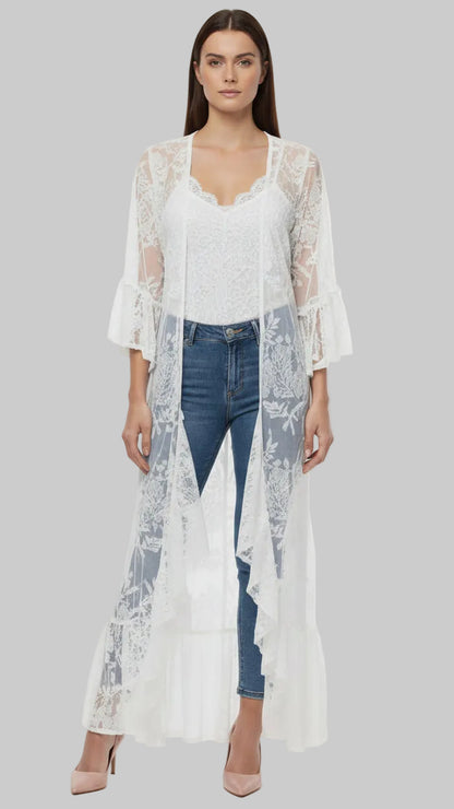Kimono Lace Aura algodón