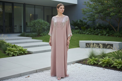 Túnica Larga  Alas de Luz · Bordado con Pedrería · Talla Única