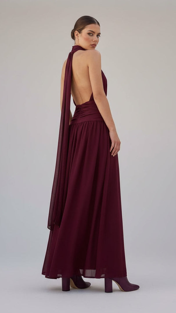 Vestido Halter Escultural · 5 colores