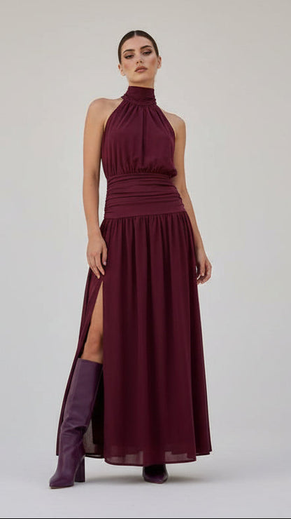 Vestido Halter Escultural · 5 colores