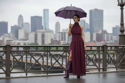 Vestido Halter Escultural · 5 colores