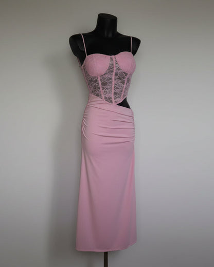 Vestido Corset Lace Cut
