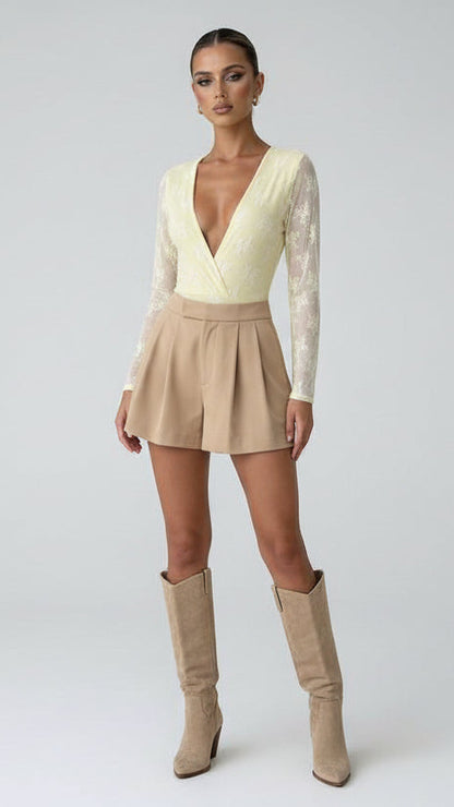 Body Encaje Escote Cruzado · 4 colores Body