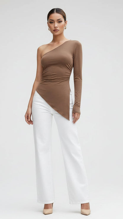 Top Asimétrico Duna · 4 colores