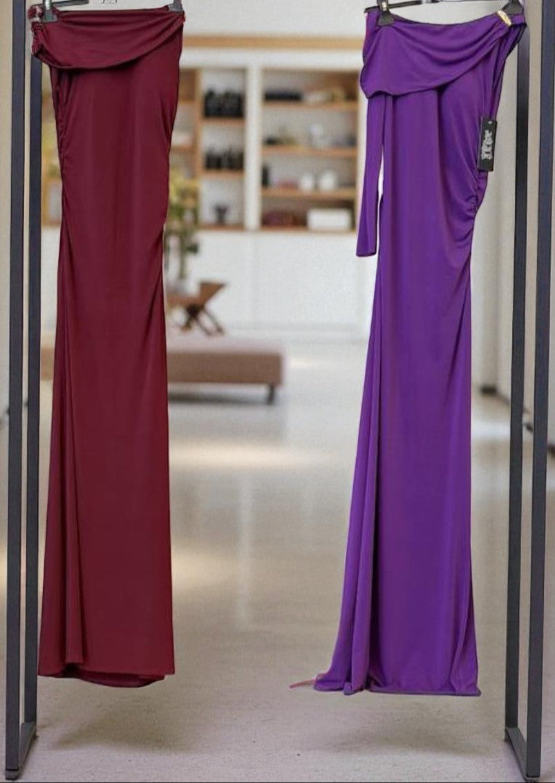 Vestido largo asimétrico – Elegancia en tendencia ✨