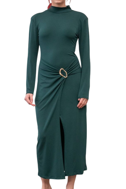 ✨ Robe midi à boucle dorée ✨