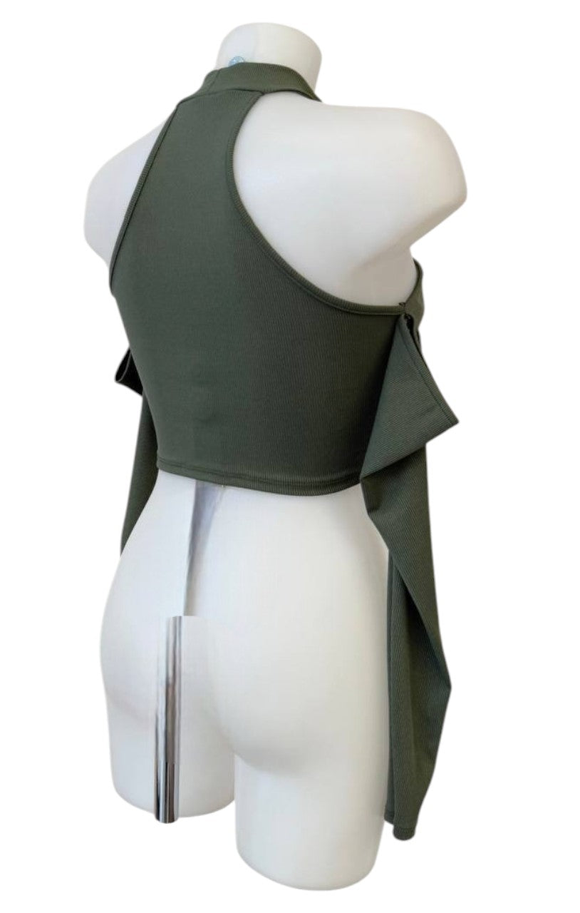 ✨ Crop top à manches ras du cou côtelées ✨